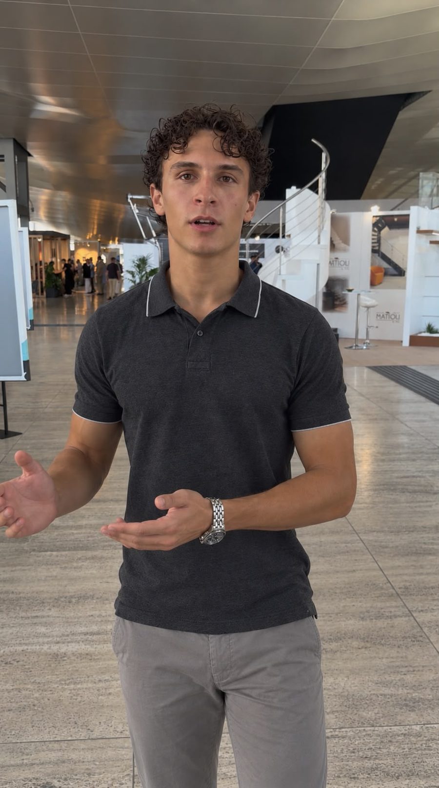Giovanni Morrica a una fiera di settore, B-CAD Roma alla Nuvola